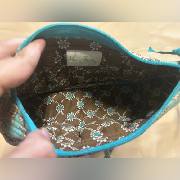 Vera Bradley‎ Frannie Turquoise Crossbody Bag with Paisley Design - Picture 9 of 16